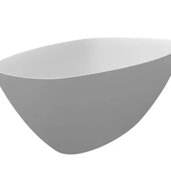 Cada free-standing Riho Toledo 158x110cm compozit alb mat imagine