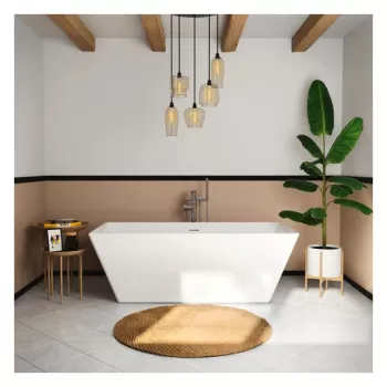 Cada freestanding Duravit DuraMaty 170x80cm alb imagine
