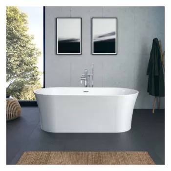 Cada freestanding Duravit DuraSenja 150x75cm alb imagine