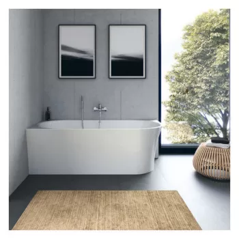 Cada freestanding Duravit DuraSenja 150x75cm de colt orientare dreapta alb imagine