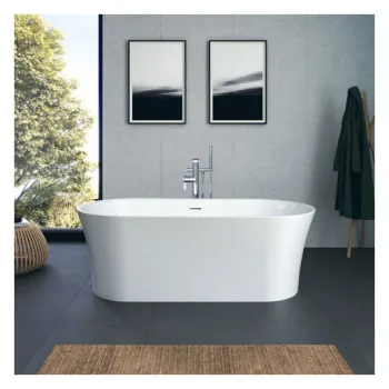 Cada freestanding Duravit DuraSenja 170x80cm alb imagine