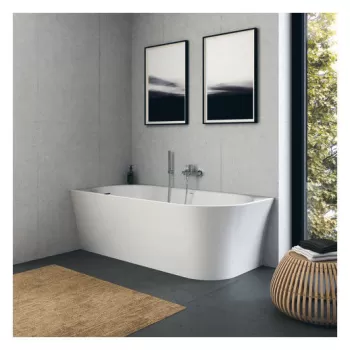 Cada freestanding Duravit DuraSenja 170x80cm de colt orientare dreapta alb imagine