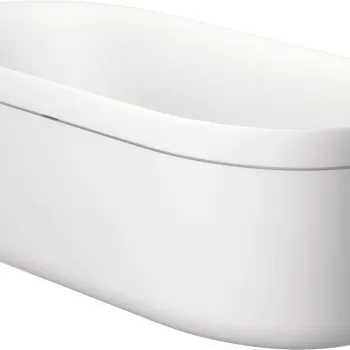 Cada freestanding Hansgrohe Axor Suite 190x85cm cu rama metalica design negru mat imagine