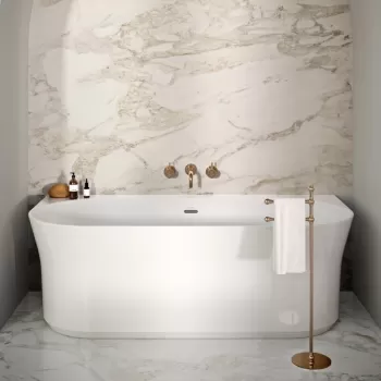 Cada freestanding Ravak Ypsilon Wall 178x86cm montare la perete alb imagine