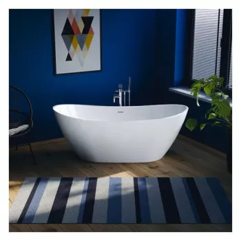 Cada ovala freestanding Duravit DuraVato 180x80mm alb imagine