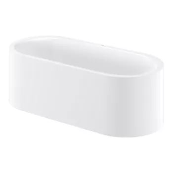 Cada ovala freestanding Grohe Essence 180x80cm otel alb imagine