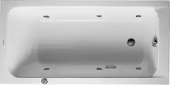 Cada rectangulara cu hidromasaj Duravit D-Code 150x75 cm cu Jet Project acril alb imagine