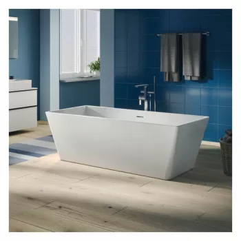 Cada rectangulara freestanding Duravit DuraSkye 160x75mm alb imagine