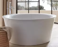 Cada rotunda freestanding Duravit White Tulip 140cm alb imagine
