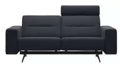 Canapea cu 2 locuri Stressless Stella 1 tetiera brate joase S1 picioare negru mat tapiterie piele Paloma Shadow Blue imagine