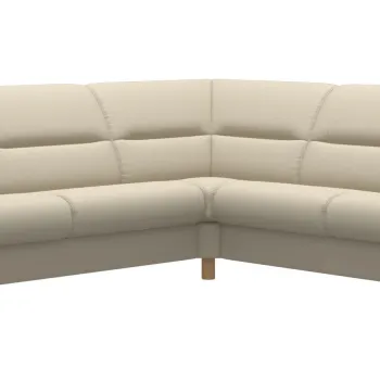 Canapea de colt Stressless Fiona 235x235cm picioare lemn Oak stain tapiterie piele Batick Cream imagine