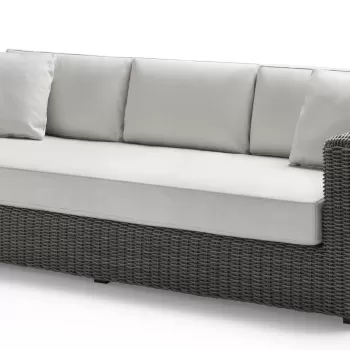 Canapea exterior Point Heritage cu 3 locuri structura aluminiu cadru gri textil gri G2 1252 imagine