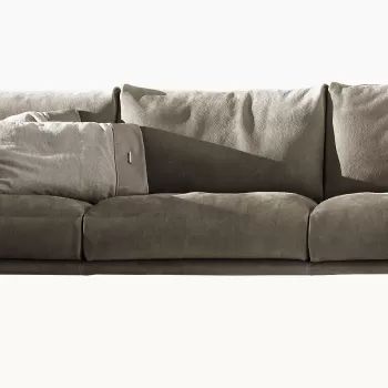 Canapea Gamma Dandy Vessel 262cm piele Nabuk H258 HandMade in Italy imagine