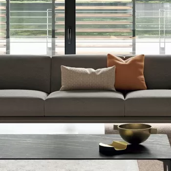 Canapea Gamma Ralph D3M 261cm piele Maori H687 HandMade in Italy imagine