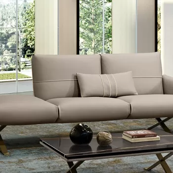 Canapea Gamma Rialto SP043 220cm piele Danka F300 HandMade in Italy imagine