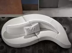 Canapea Gamma Wave 317x182cm piele Piuma E531 & Pampas E935 HandMade in Italy imagine