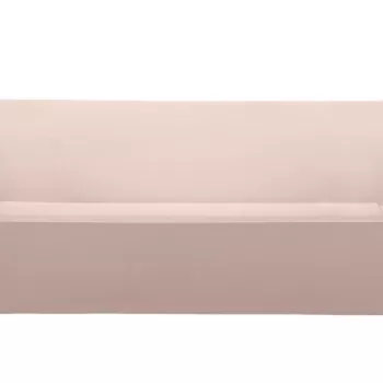 Canapea Kartell Bubble Club cu doua locuri design Philippe Starck 195cm cipria imagine