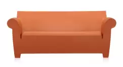 Canapea Kartell Bubble Club cu doua locuri design Philippe Starck 195cm ocru imagine