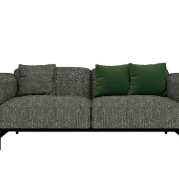 Canapea Kartell Largo design Piero Lissoni cu doua locuri Gubbio Dark Grey imagine