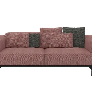 Canapea Kartell Largo design Piero Lissoni cu doua locuri Gubbio Pink imagine