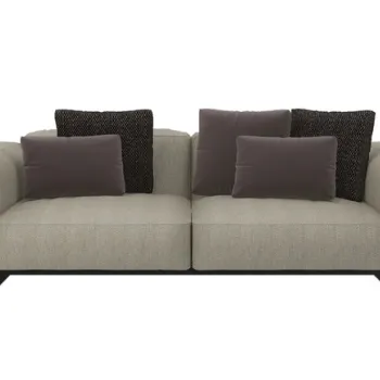 Canapea Kartell Largo design Piero Lissoni cu doua locuri Gubbio Sand imagine