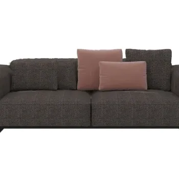 Canapea Kartell Largo design Piero Lissoni cu doua locuri Gubbio Taupe imagine