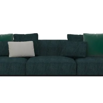 Canapea Kartell Largo design Piero Lissoni cu trei locuri Gubbio Green imagine