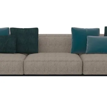 Canapea Kartell Largo design Piero Lissoni cu trei locuri Gubbio Sand imagine