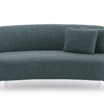 Canapea Kartell Lunam design Patricia Urquiola 200cm tapiterie Curly petrol imagine