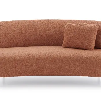 Canapea Kartell Lunam design Patricia Urquiola 200cm tapiterie Curly roz imagine