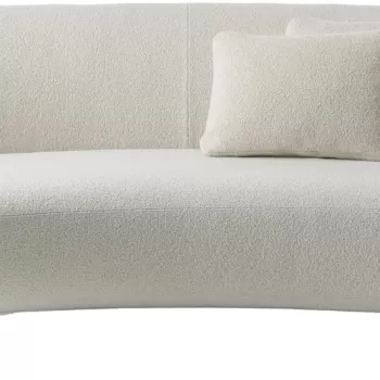 Canapea Kartell Lunam design Patricia Urquiola 200cm tapiterie Orsetto Alb imagine