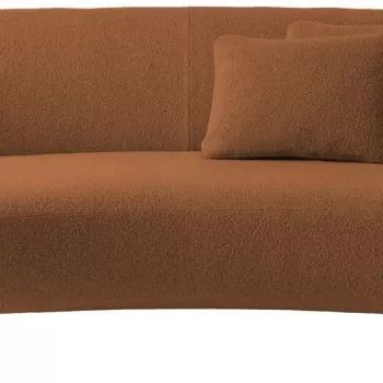 Canapea Kartell Lunam design Patricia Urquiola 200cm tapiterie Orsetto Caramiziu imagine