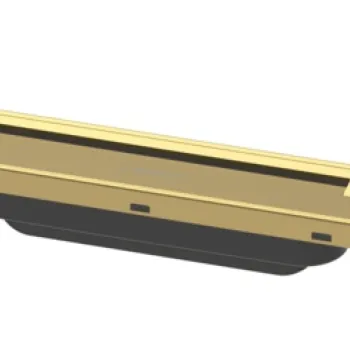 Capac rigola de pardoseala Hansgrohe RainDrain Flex 90cm  gold optic lustruit imagine