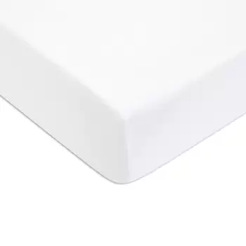 Cearceaf de pat cu elastic Descamps Sublime 140x200cm Alb imagine