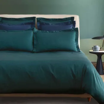 Cearceaf de pat cu elastic Descamps Sublime 160x200cm  Sycomore imagine