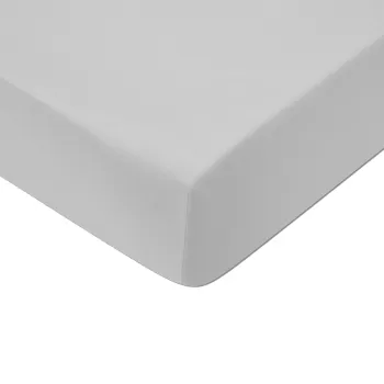 Cearceaf de pat cu elastic Descamps Tempo 160x200cm Brume imagine