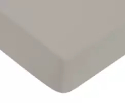 Cearceaf de pat cu elastic Descamps Unis Satin 140x200cm Natur imagine