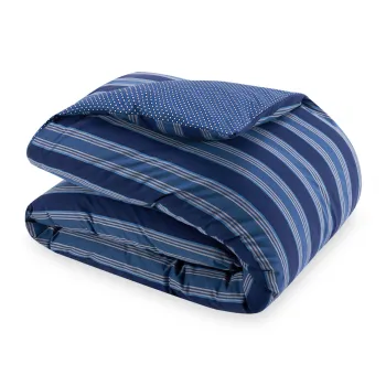 Cearceaf pentru pilota Tommy Hilfiger Denimwear Stripes 240x220cm Blue imagine