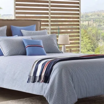 Cearceaf pentru pilota Tommy Hilfiger Two-Tone Stripes 200x200cm  Abyss imagine
