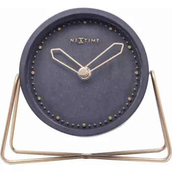 Ceas de masa NeXtime Cross Table Black 17.5x15.5cm imagine