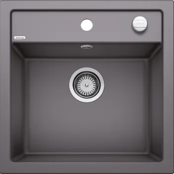 Chiuveta bucatarie Blanco Dalago 5 515x510mm ventil automat Silgranit gri piatra imagine