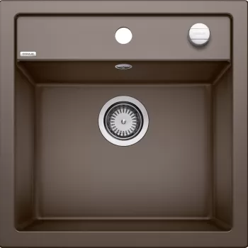 Chiuveta bucatarie Blanco Dalago 5 515x510mm ventil automat Silgranit maro cafea imagine