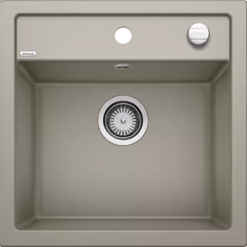 Chiuveta bucatarie Blanco Dalago 5 515x510mm ventil automat Silgranit maro trufe imagine