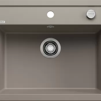 Chiuveta bucatarie Blanco Dalago 6 615x510mm ventil automat Silgranit maro trufe imagine