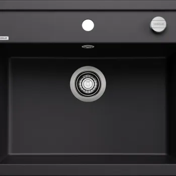 Chiuveta bucatarie Blanco Dalago 6 615x510mm ventil automat Silgranit negru imagine