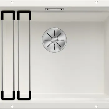 Chiuveta bucatarie Blanco Etagon 500-U 530x460mm 2 sine glisante montare sub blat Silgranit alb imagine