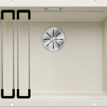 Chiuveta bucatarie Blanco Etagon 500-U 530x460mm 2 sine glisante montare sub blat Silgranit alb antic imagine