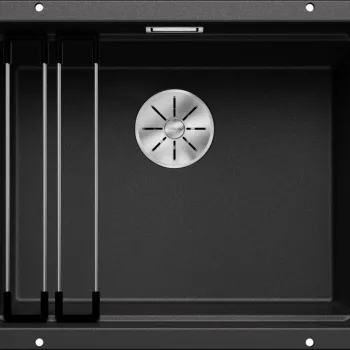 Chiuveta bucatarie Blanco Etagon 500-U 530x460mm 2 sine glisante montare sub blat Silgranit antracit imagine