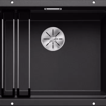 Chiuveta bucatarie Blanco Etagon 500-U 530x460mm 2 sine glisante montare sub blat Silgranit antracit imagine