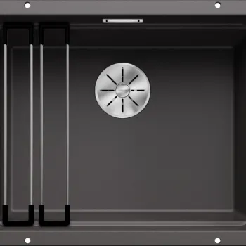 Chiuveta bucatarie Blanco Etagon 500-U 530x460mm 2 sine glisante montare sub blat Silgranit gri piatra imagine